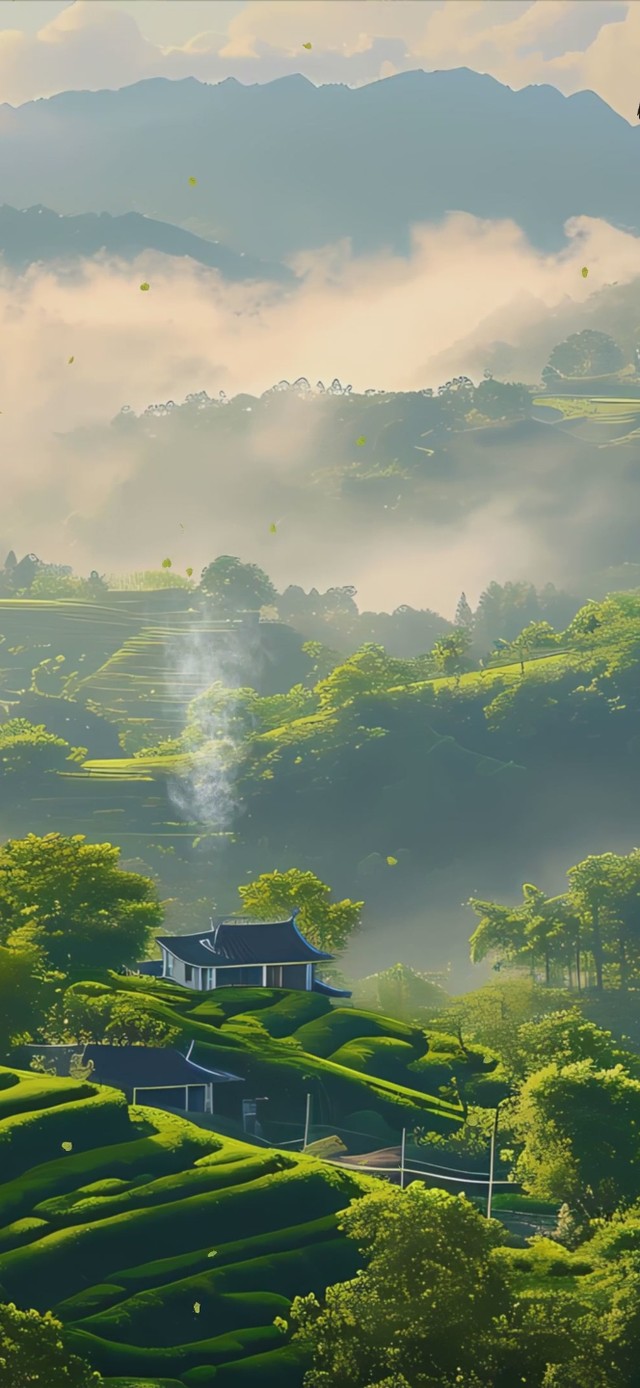 护眼绿景