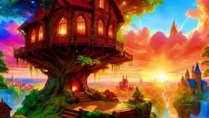 童话中的树屋